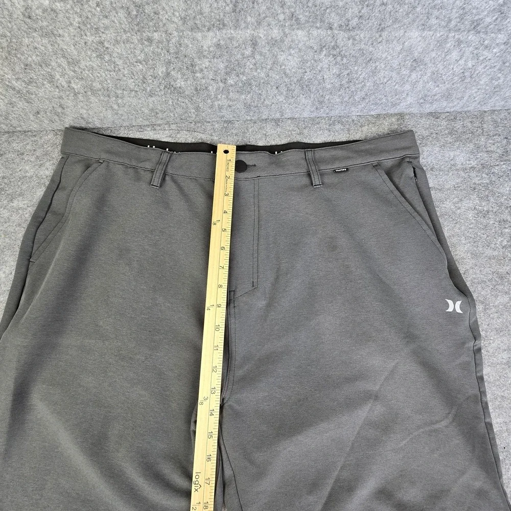 Hurley Shorts Mens 40 Gray Hybrid Walk Chino Stretch Casual Golf Performance